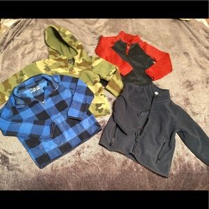 Set of 4 Namebrand little boys jackets. 3t-4t. EUC